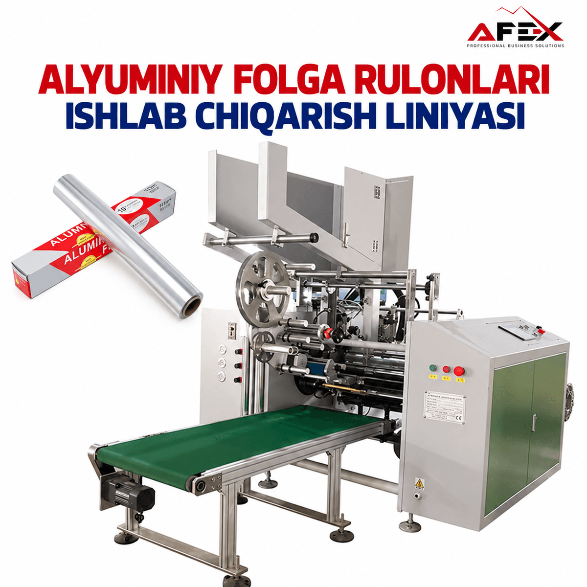 Хати истеҳсоли рулонҳои фолгаи алюминийӣ