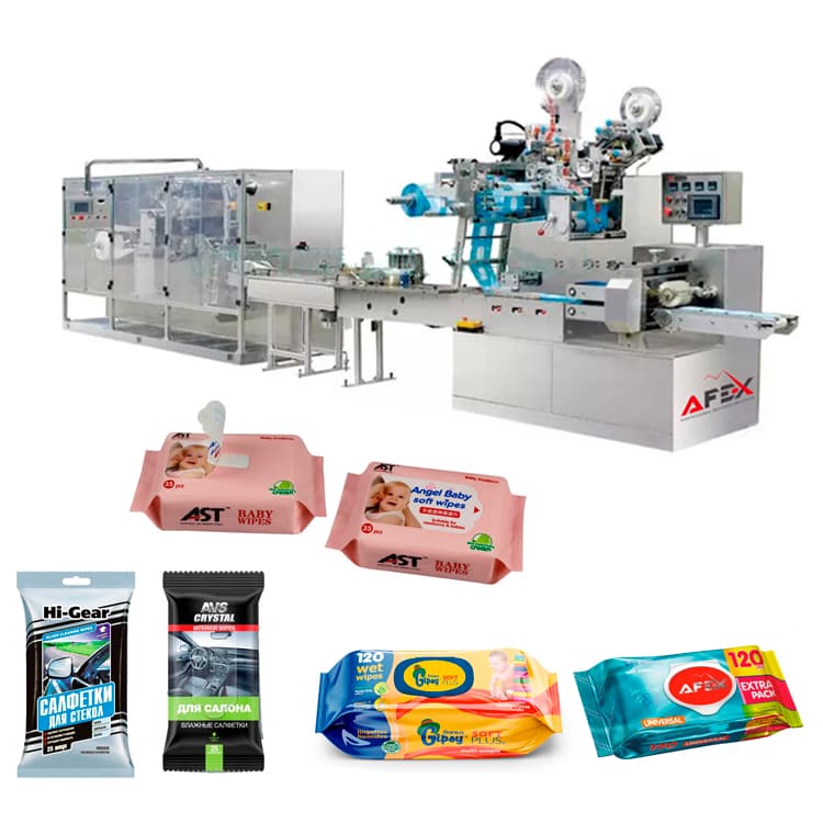 Wet wipes production line (10-120 units)