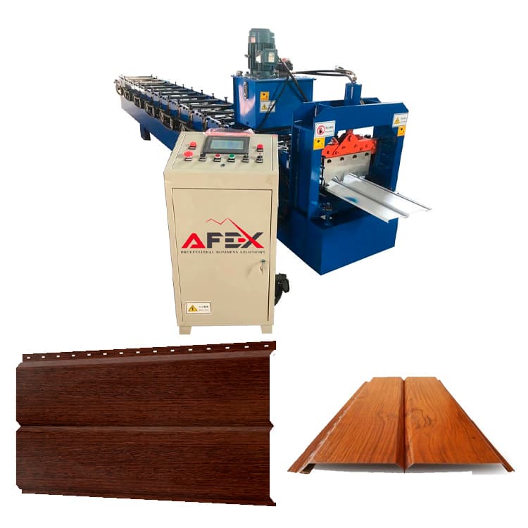 Decorative metal siding production equipment