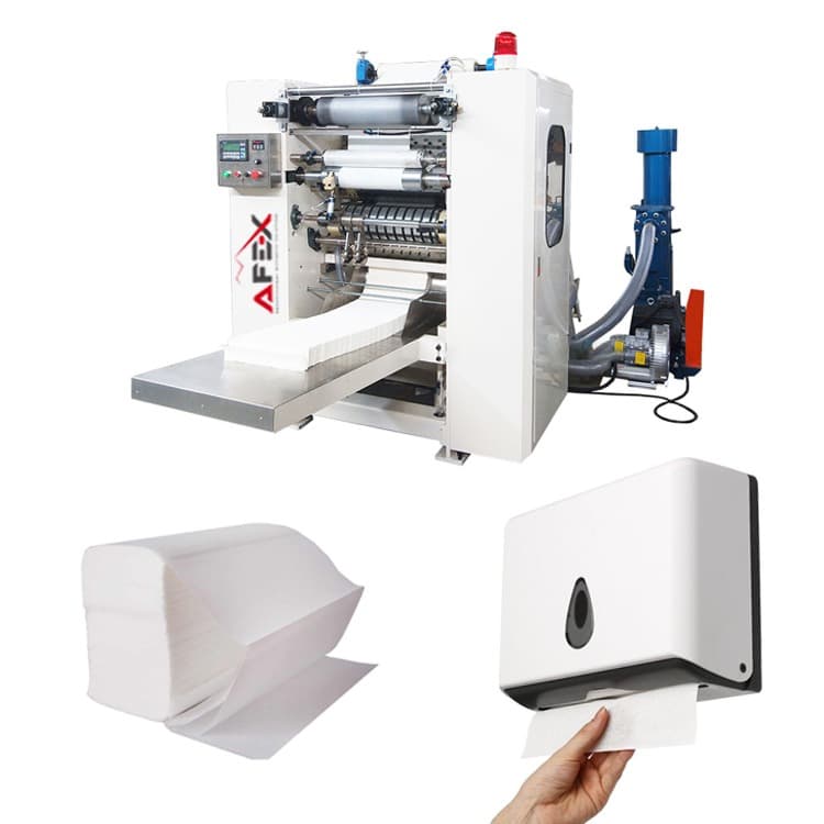 Equipment for the production of paper towels