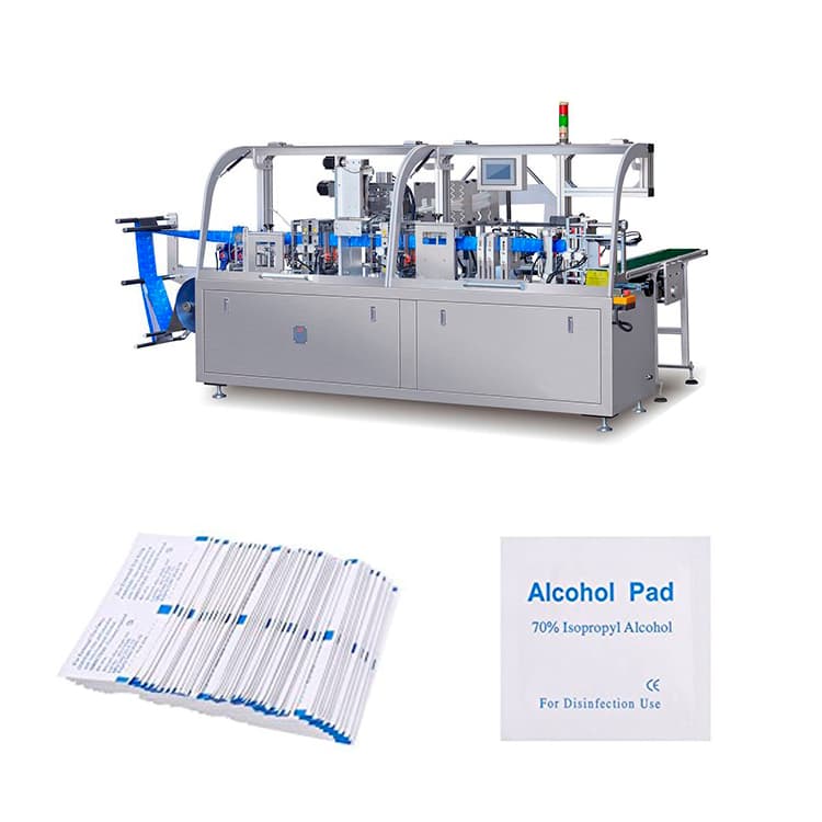Equipment for the production of alcohol disinfectant wipes
