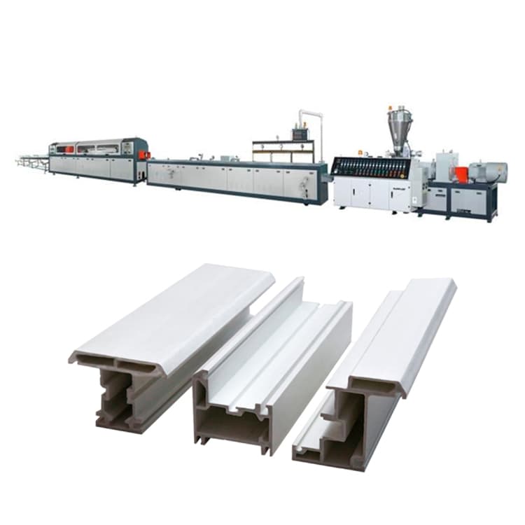 Production line of PVC profiles for Rom