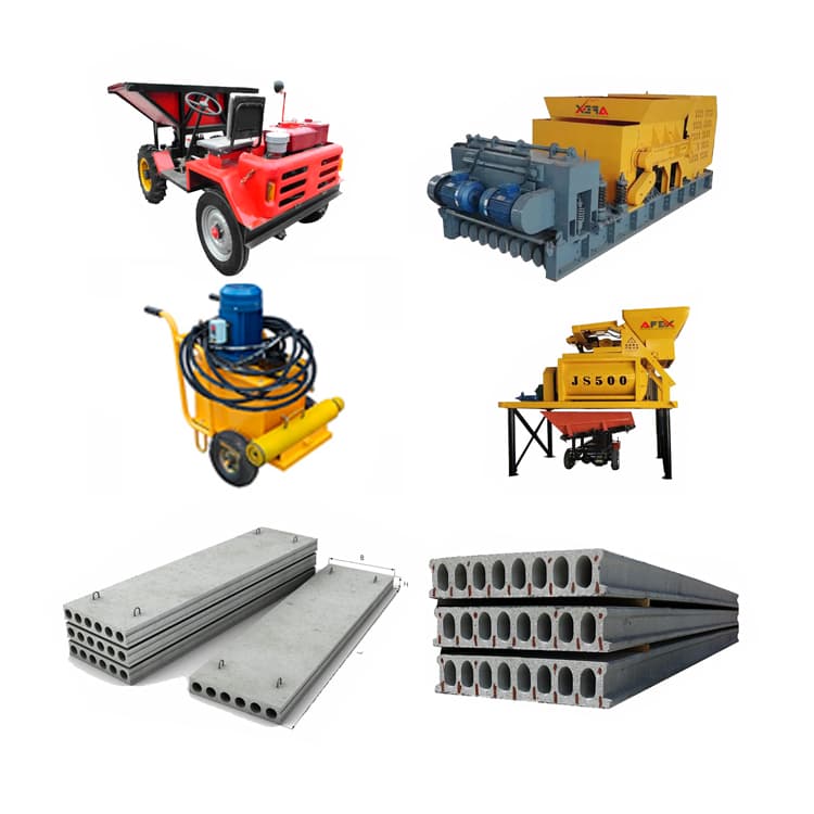 Reinforced concrete slab production line