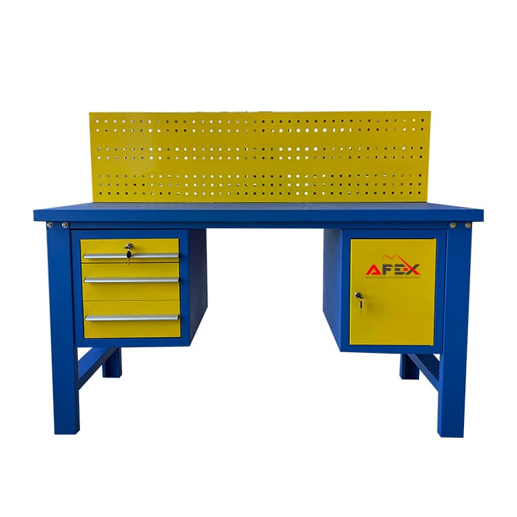 Metal table for car service