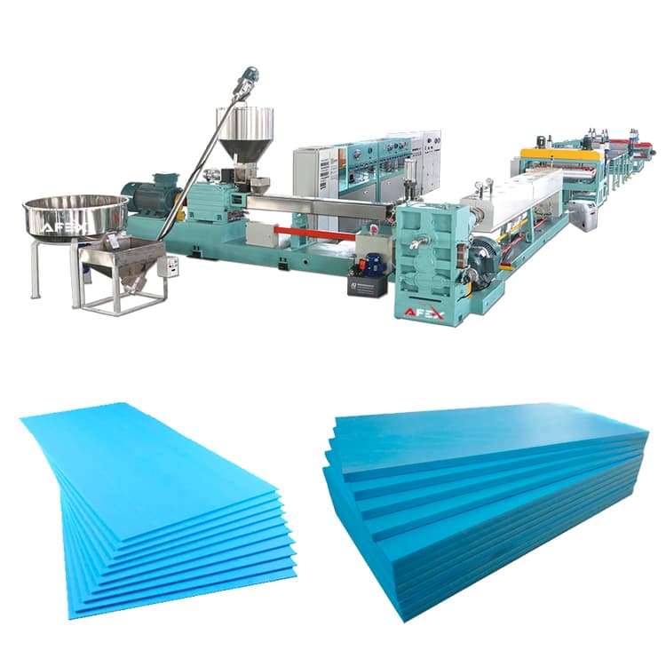 Insulating XPS panels production line