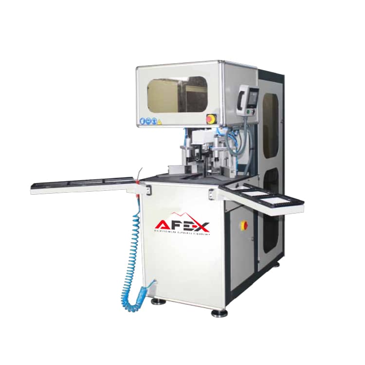 Two-way cnc corner cleaning equipment