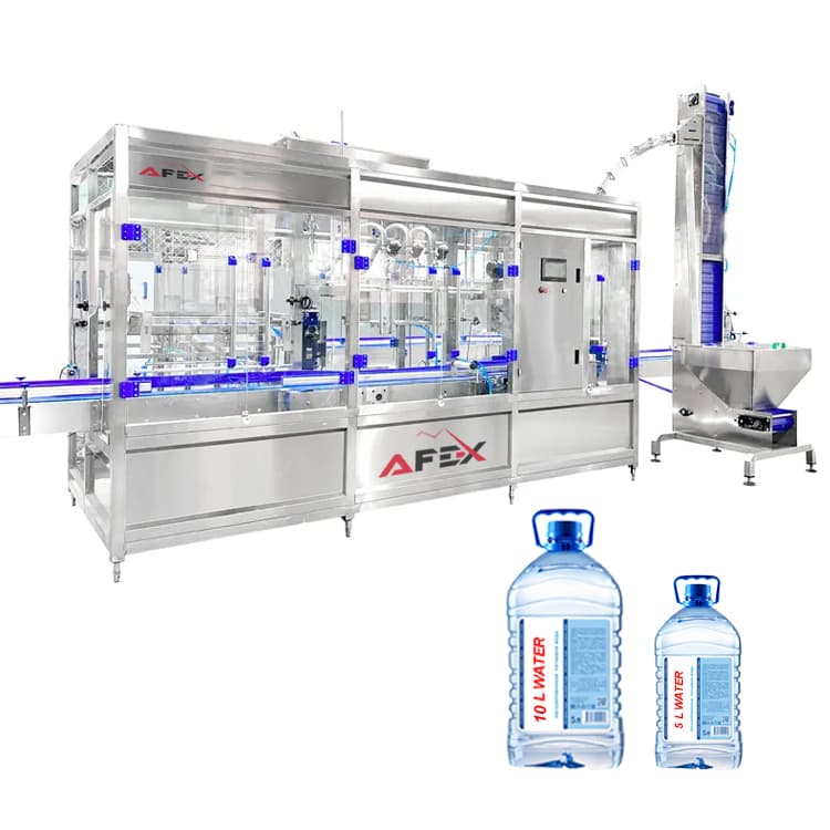 Monoblock Automatic 5-10L Water Filling Machine 4-4-1