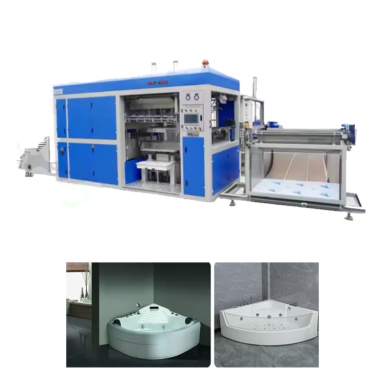 Side-panel acrylic bathtubs production line