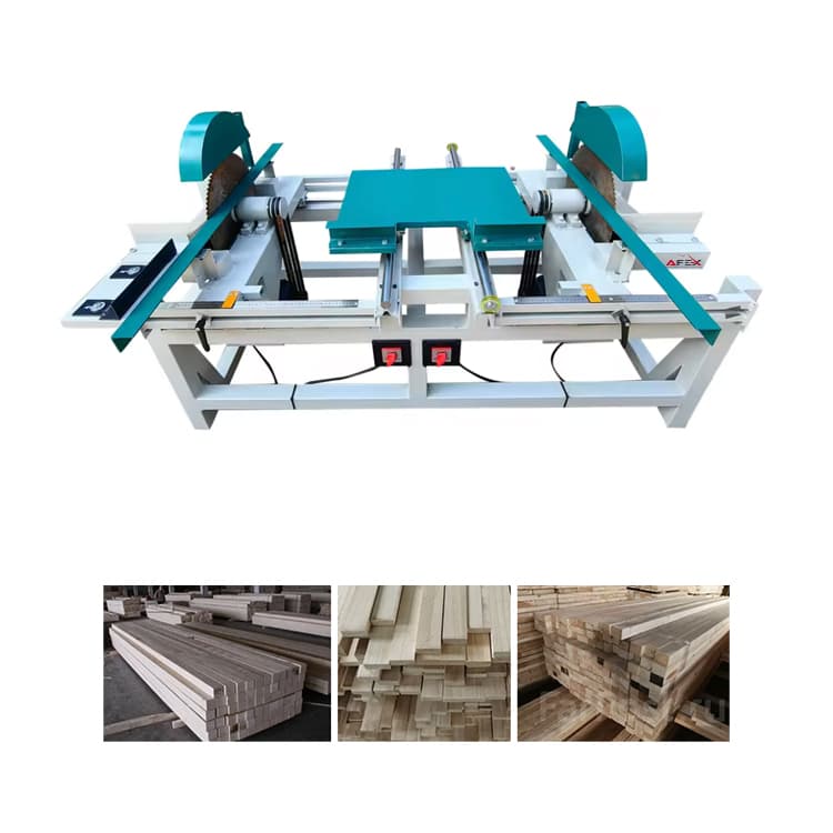 Double-sided wood cutting equipment