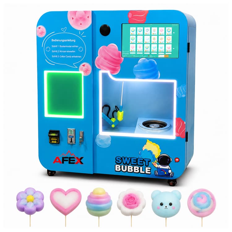 Cotton candy vending machine