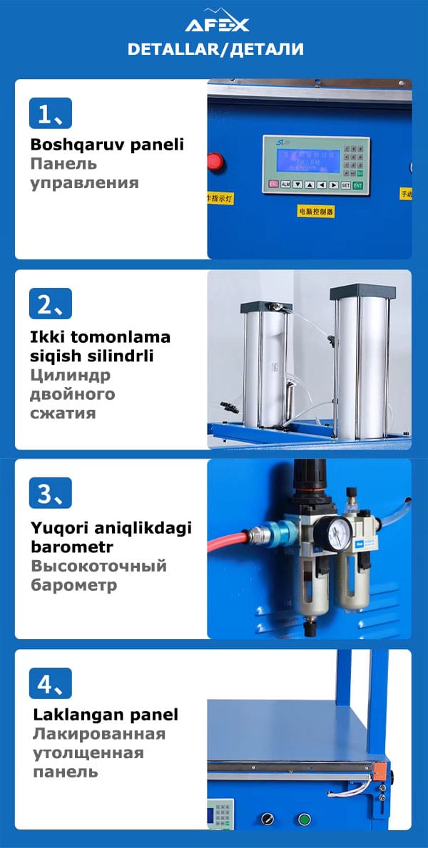 Press Vacuum Packaging Machine for Textile Products AFPV-1000