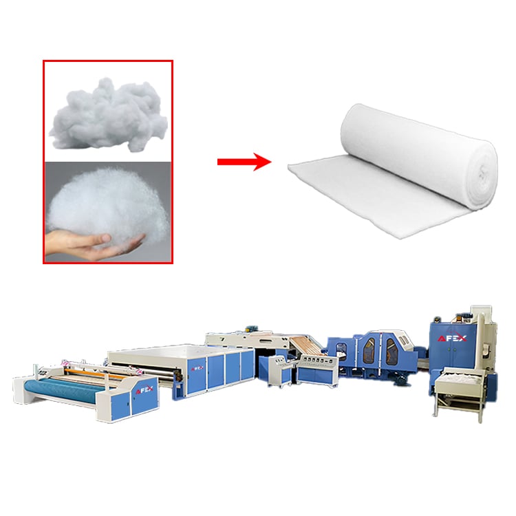 Polyester Fiber Wadding Roll Production Line — Image 1 / 9