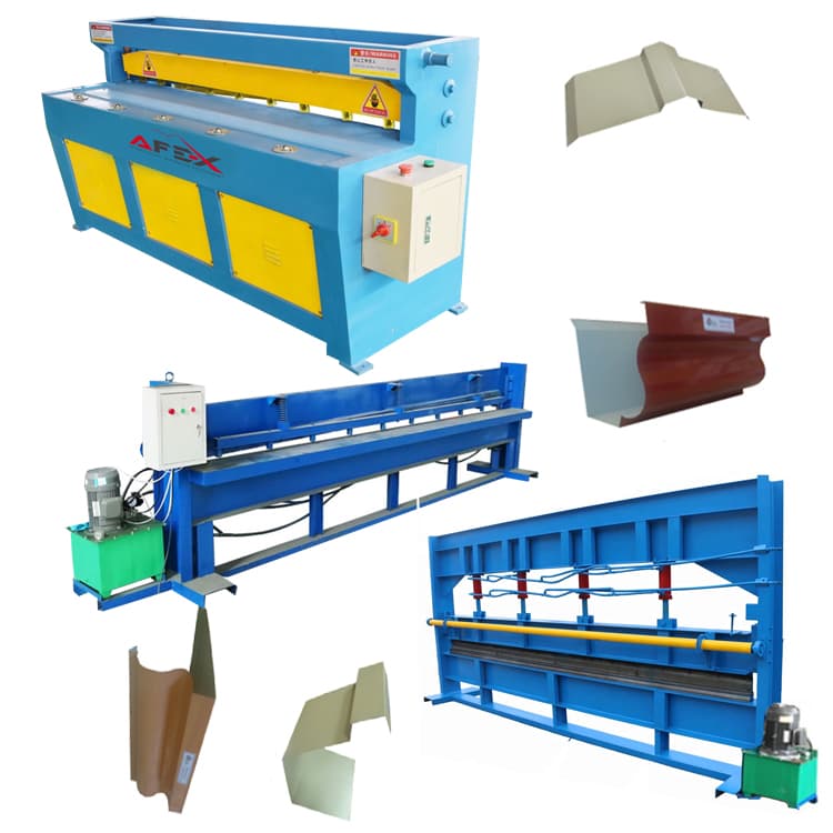 Production line of tin and roof accessories