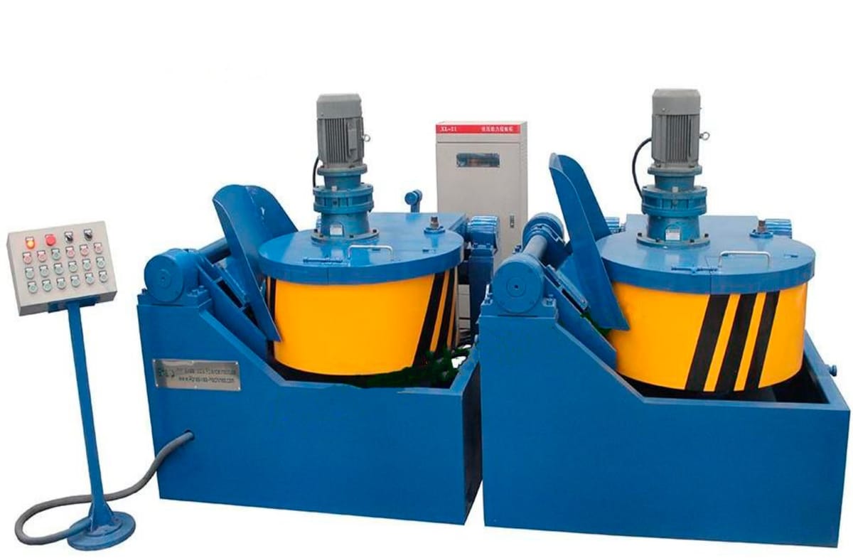 TWO BASIN HYDRAULIC MIXER