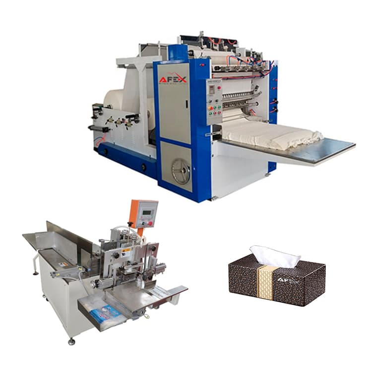 V fold paper napkin production machine